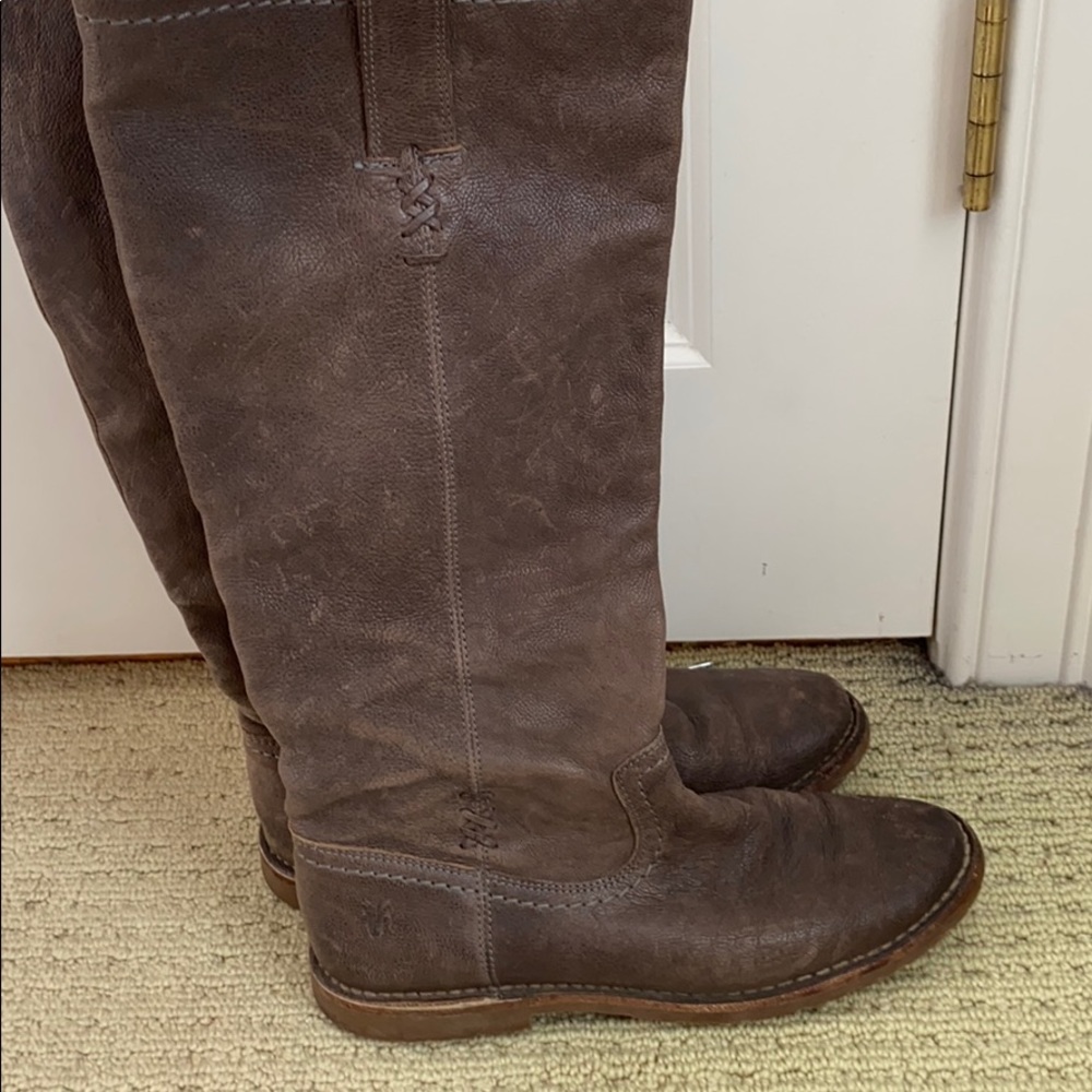 Frye Brown Leather High Boots